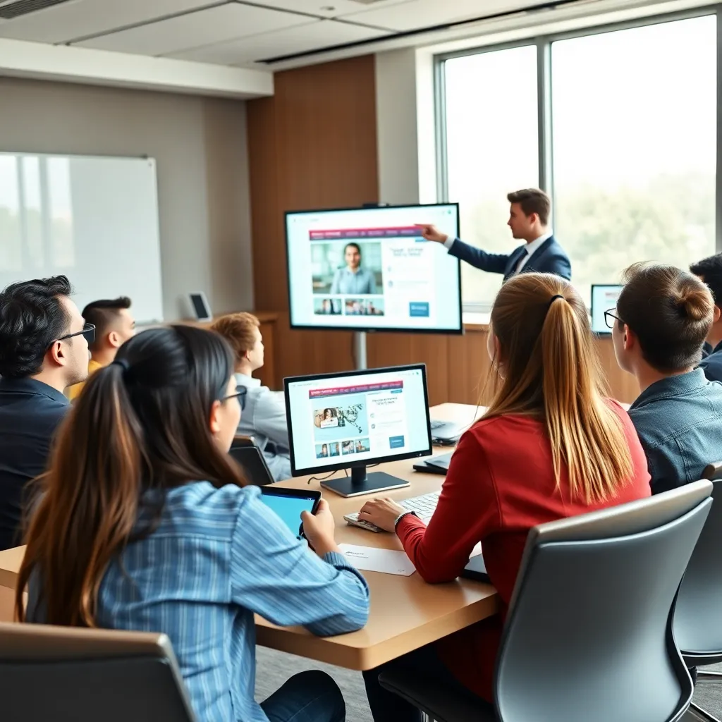 Студент защищает свой финальный проект перед комиссией экспертов