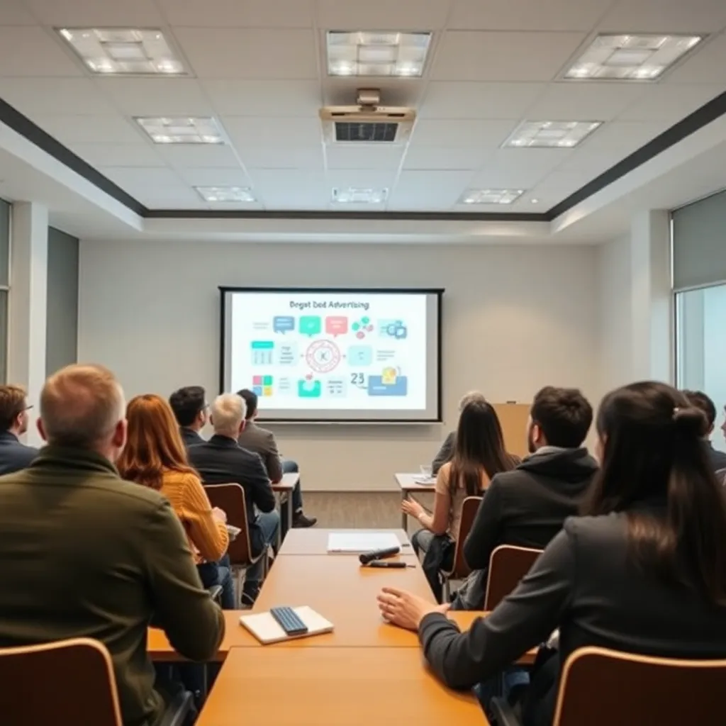 Успешная рекламная кампания с высокими показателями конверсии на экране ноутбука